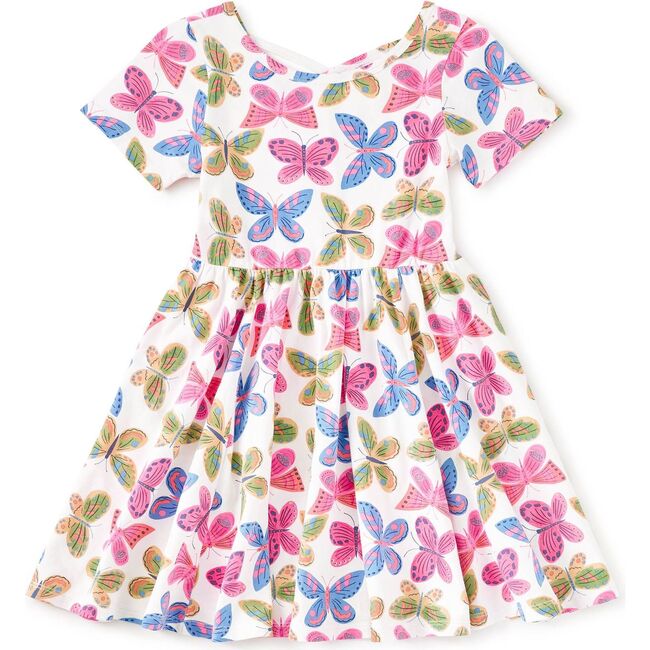 Short Sleeve Ballet Dress, Flutter Fiesta
