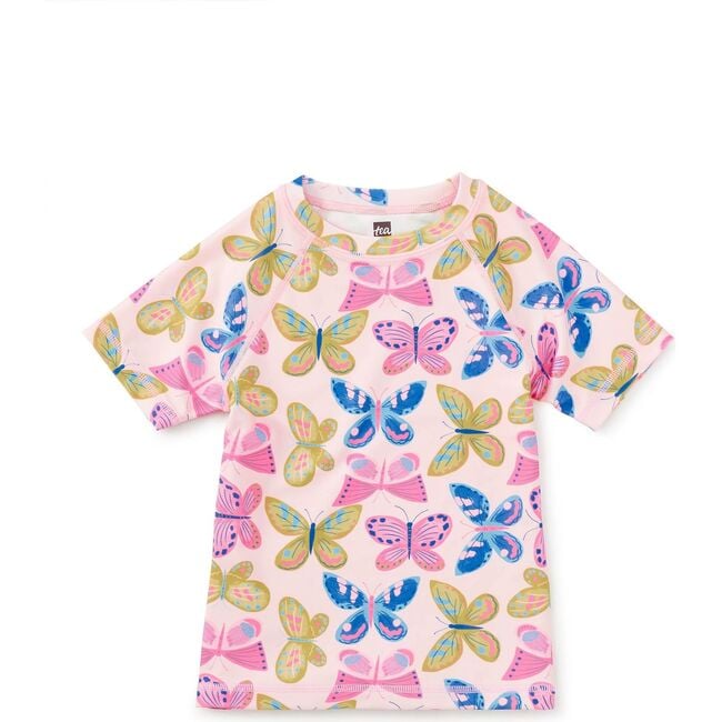 Short Sleeve Rash Guard, Flutter Fiesta