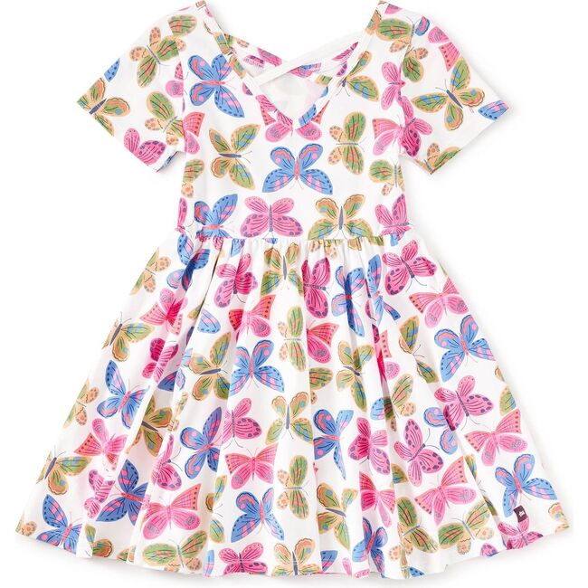 Short Sleeve Ballet Dress, Flutter Fiesta