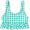 Ruffle Tankini Swim Top, Garden Party Check - Two Pieces - 1 - thumbnail