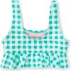Ruffle Tankini Swim Top, Garden Party Check - Two Pieces - 2