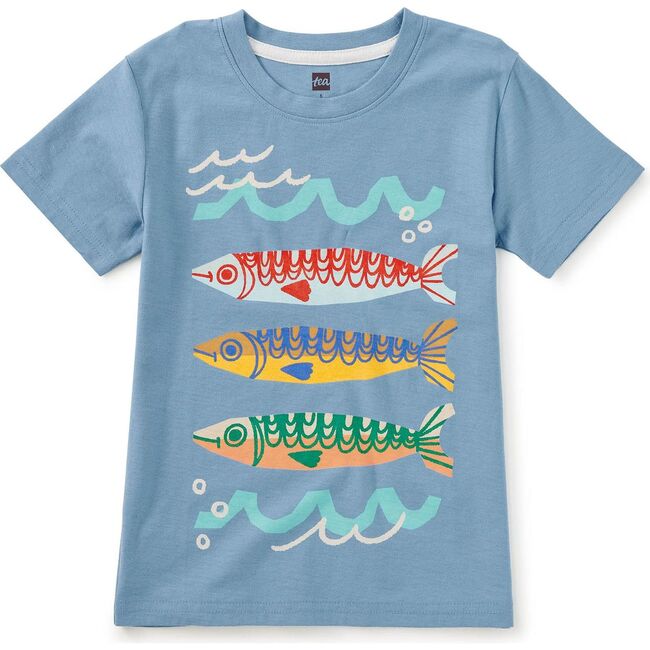 Sardinas del Sur Graphic Tee, Blue Tide