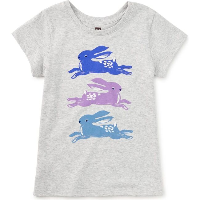 Leaping Hares Graphic Tee, LIGHT GREY HEATHER