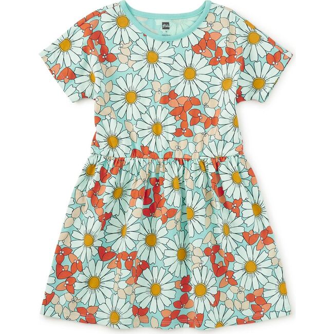 Short Sleeve Twirl Dress, Daisy Deluxe