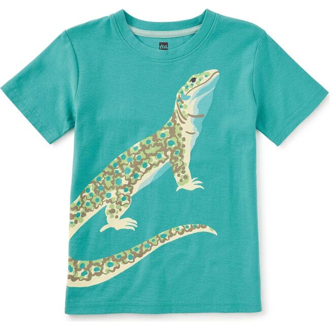 Ocellated Lizard Graphic Tee, GLAZE BLUE
