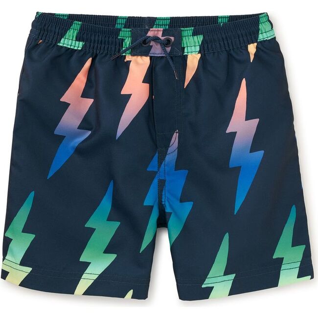 Mid-Length Swim Trunks, Rainbow Lightning Bolt