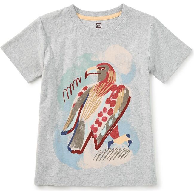 Golden Eagle Graphic Tee, Med Heather Grey