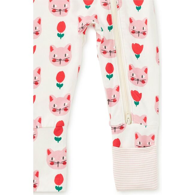 Footed Baby Romper, Pretty Kitty - Rompers - 3