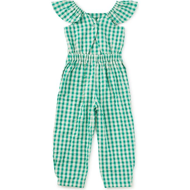 Flutter Strap Jumpsuit, Garden Party Check