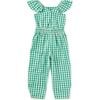 Flutter Strap Jumpsuit, Garden Party Check - Jumpsuits - 2 - thumbnail