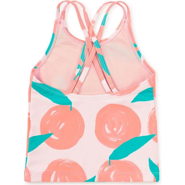 Cross Back Tankini Top, Valencia Orange