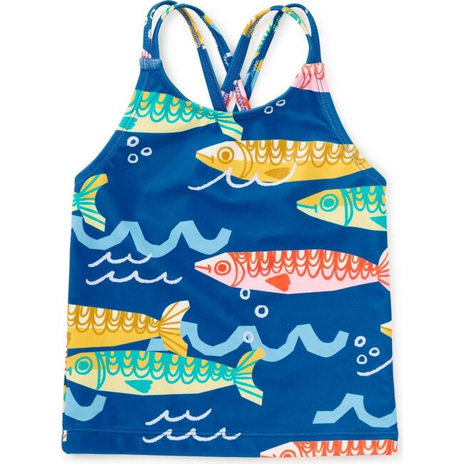 Cross Back Tankini Top, Sardinas del Mar