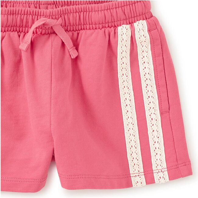 Crochet Sporty Shorts, Desert Rose