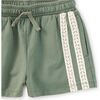 Crochet Sporty Shorts, Dried Rosemary - Shorts - 2