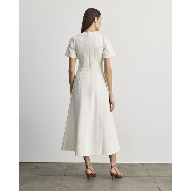 Midi Renzo Dress, Chalk - Dresses - 5