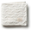 Waves Baby Blanket, Cream - Blankets - 1 - thumbnail