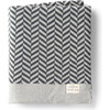 Zima Herringbone Throw Gray - Throws - 1 - thumbnail