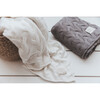 Waves Baby Blanket, Gray - Blankets - 2