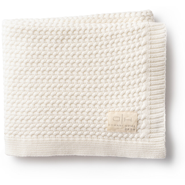 Herringbone Blanket, Cream