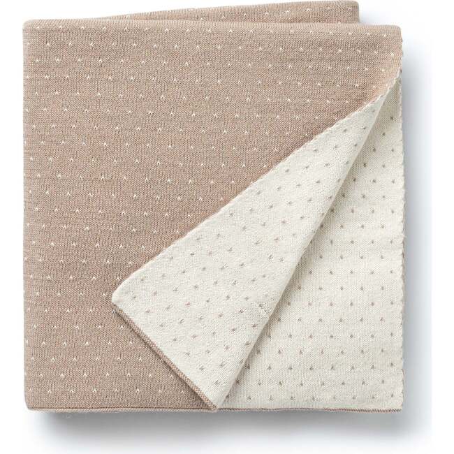 Dotty Baby Blanket, Stone
