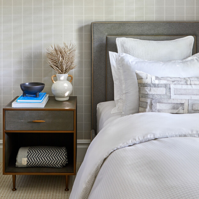 Oxford 4-Piece Duvet Set, Grey