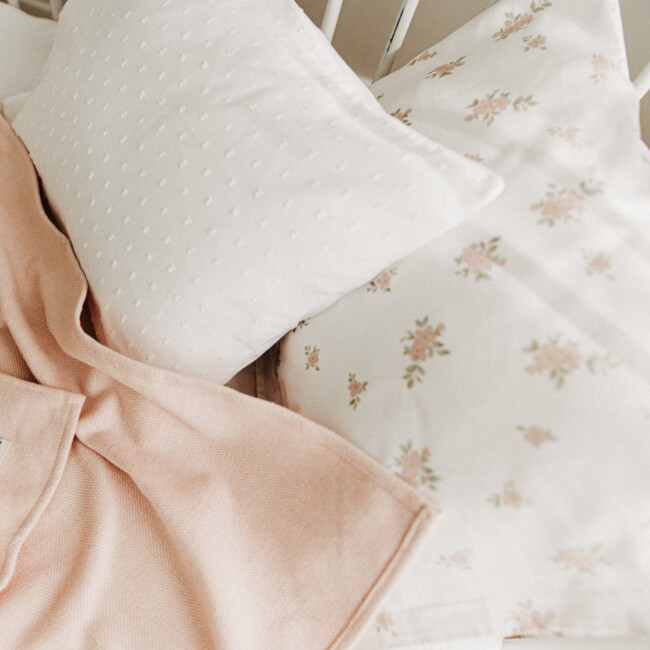 Jardin Floral Print Crib Sham, Pink