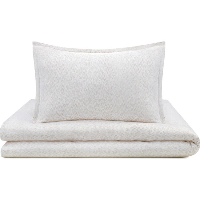 Hazy Textured Crib & Toddler Duvet, Taupe