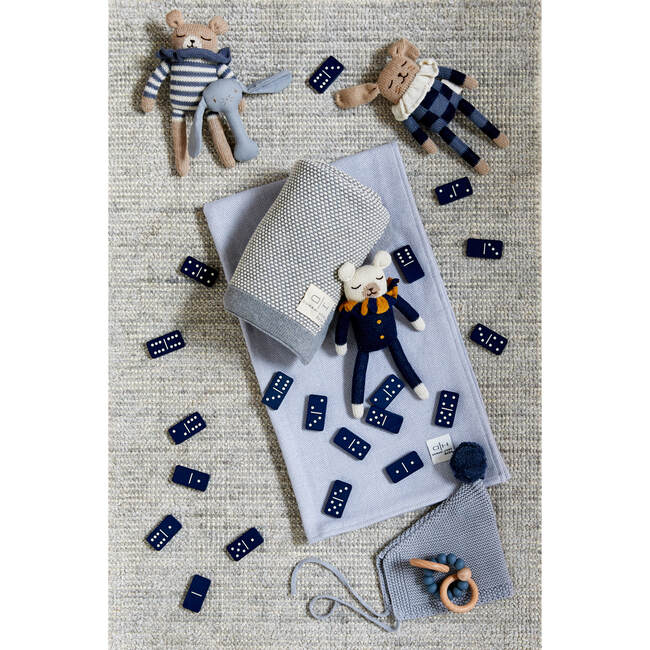 Chevron Blanket Cadet, Blue - Blankets - 3