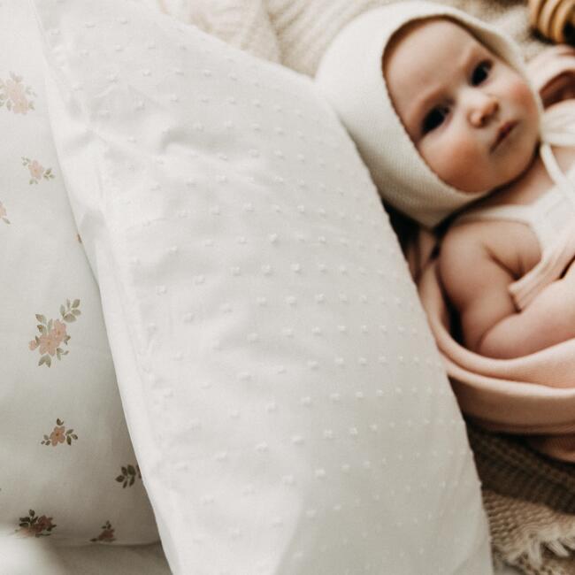 Jardin Floral Print Crib Duvet, Pink - Duvet Sets - 7