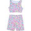 Top and Bike Shorts Set, Florals - Mixed Apparel Set - 1 - thumbnail