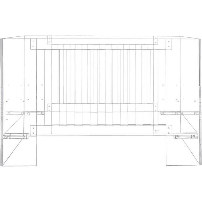 Vetro Crib, Clear Acrylic