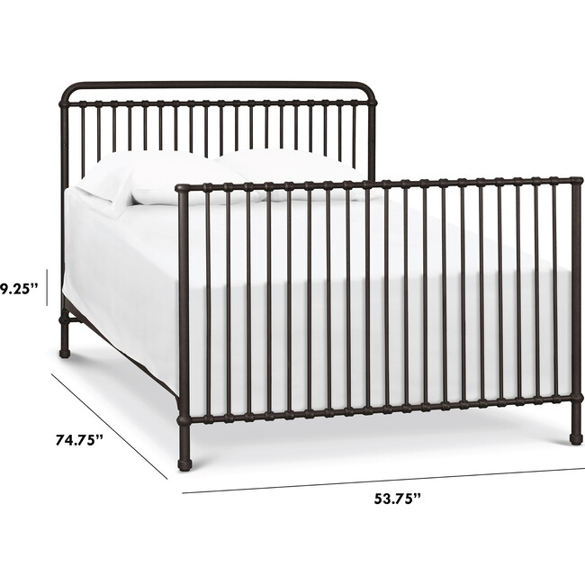 Winston Full Size Bed Conversion Kit Vintage, Iron