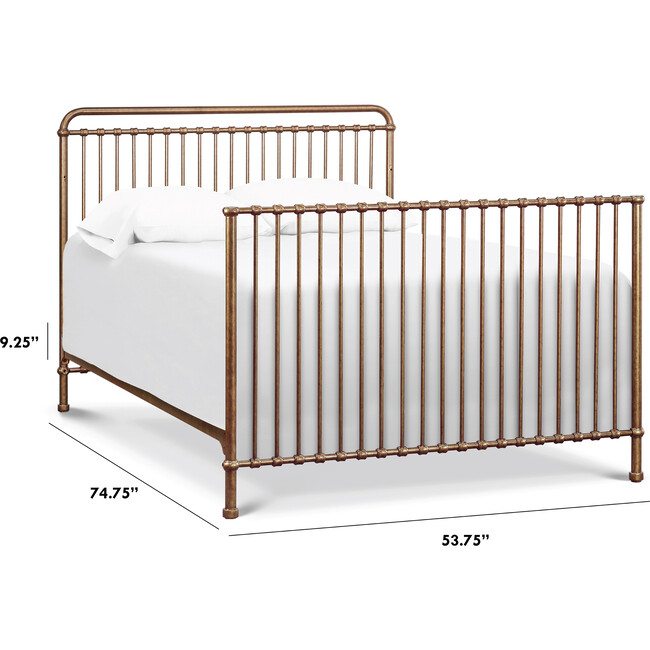 Winston Full Size Bed Conversion Kit Vintage, Gold