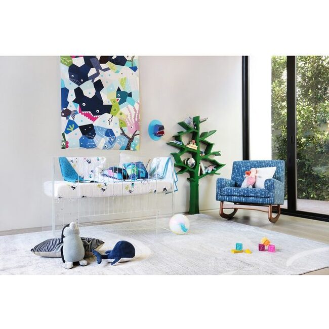 Vetro Crib, Clear Acrylic - Cribs - 6