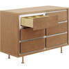 Novella 6-Drawer Double Dresser, Stained Ash and Ivory - Dressers - 3