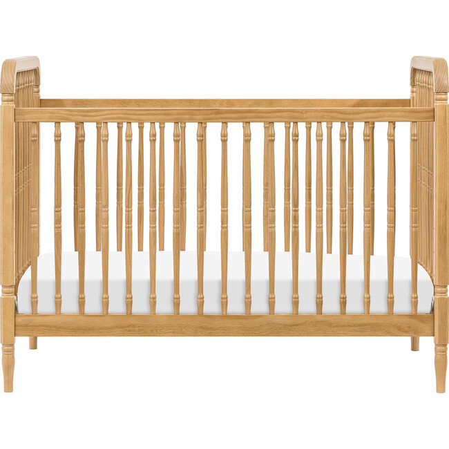 Liberty 3-In-1 Convertible Spindle Crib & Toddler Bed Conversion Kit, Honey - Nursery Chairs - 3