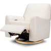 Sunday Power Recliner And Swivel Glider, Chantilly Fleece With Light Wood Base - Nursery Chairs - 3 - thumbnail