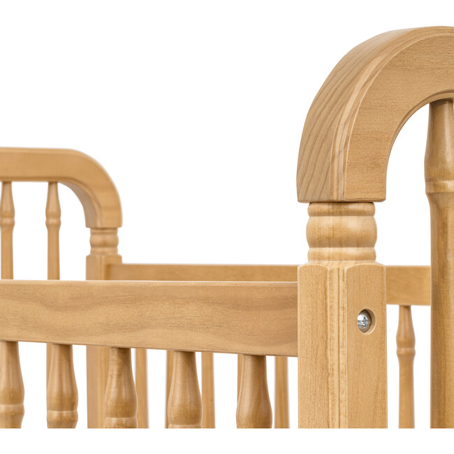 Liberty 3-In-1 Convertible Spindle Crib & Toddler Bed Conversion Kit, Honey - Nursery Chairs - 6