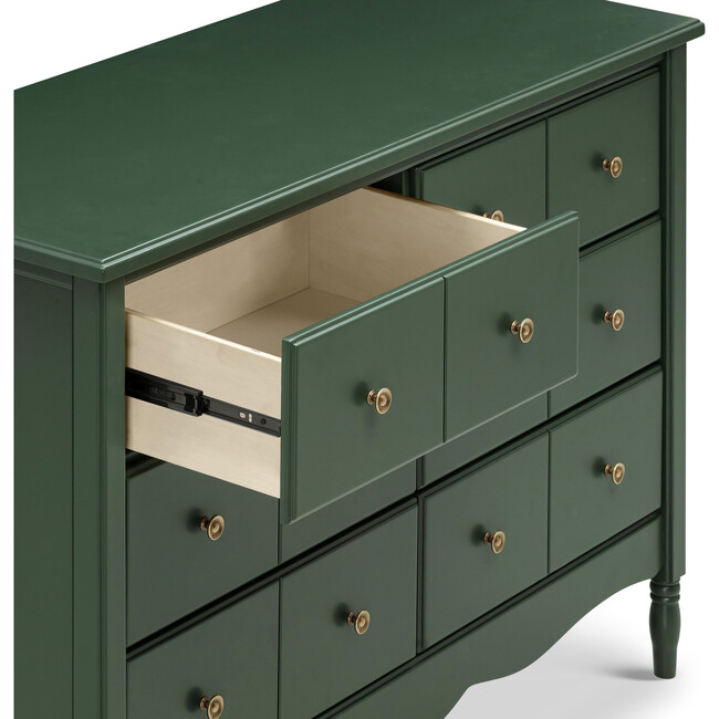 Liberty 6-Drawer Assembled Dresser, Forest Green - Dressers - 6