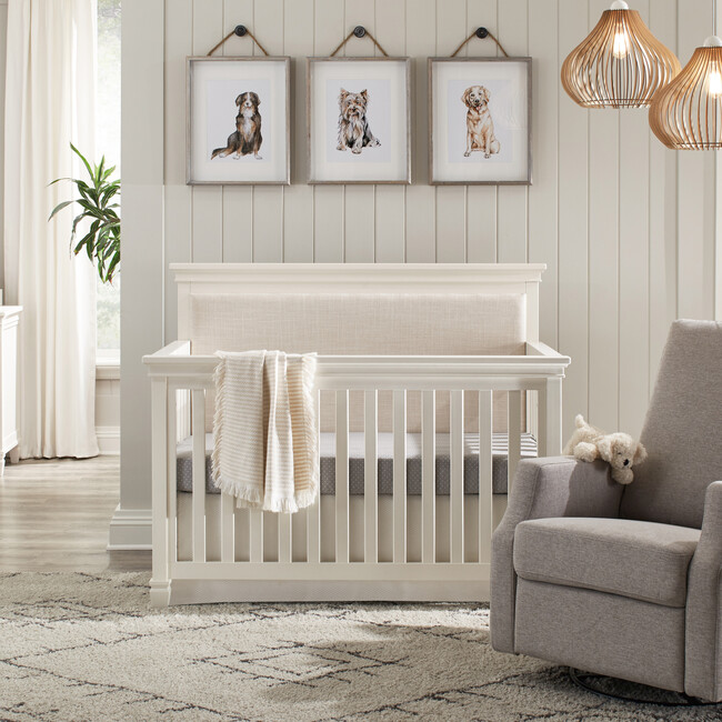 Darlington 4-in-1 Convertible Crib, Warm White