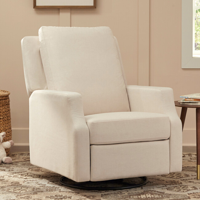 Crewe Recliner & Swivel Glider, Performance Cream Eco-Weave