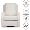 Crewe Recliner & Swivel Glider, Performance Cream Eco-Weave - Nursery Chairs - 7