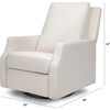 Crewe Recliner & Swivel Glider, Performance Cream Eco-Weave - Nursery Chairs - 9