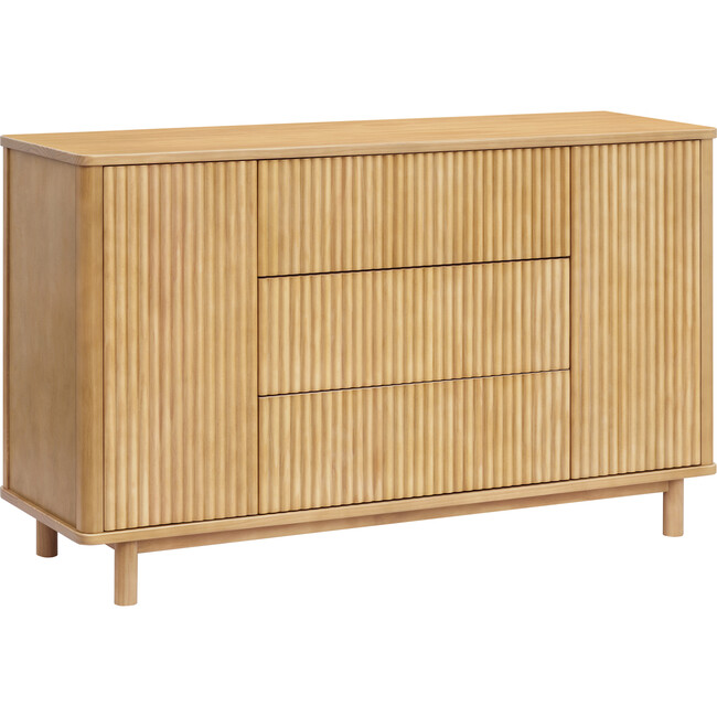 Pogo Tambour Assembled Dresser in Honey