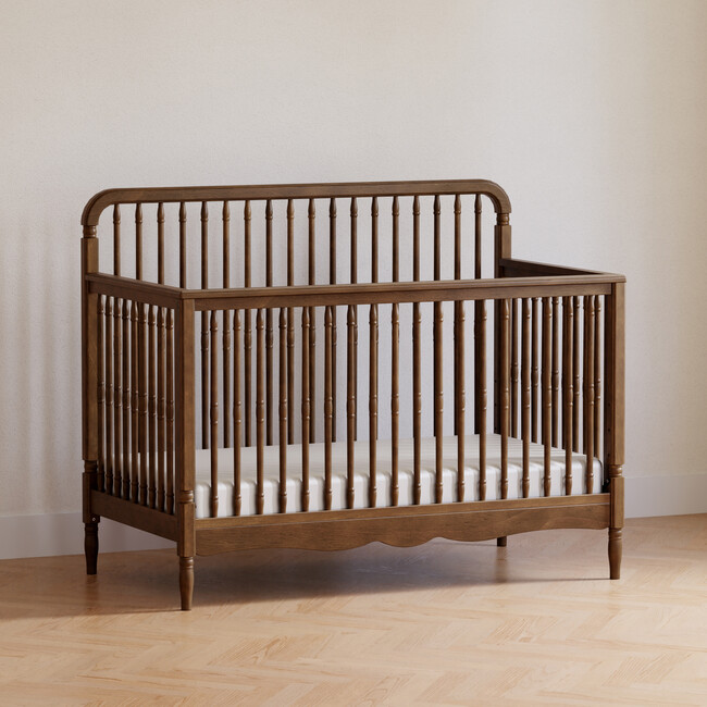 Liberty 4-in-1 Convertible Spindle Crib in Natural Walnut - Cribs - 3