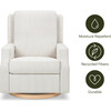 Crewe Recliner and Swivel Glider, Fog Chatham Stripe Performance Eco-Weave - Glider - 4 - thumbnail