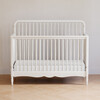 Liberty 4-in-1 Convertible Spindle Crib in Warm White - Cribs - 4