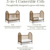 Alouette 3-in-1 Convertible Spindle Crib - Cribs - 5