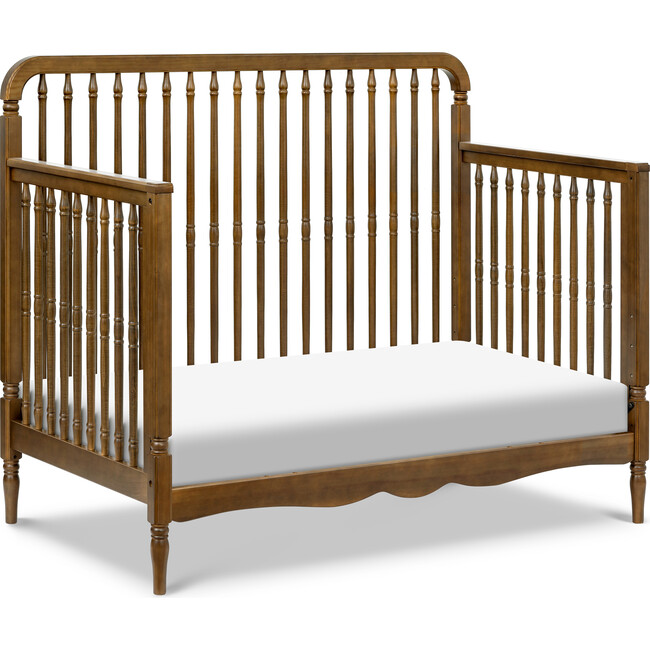 Liberty 4-in-1 Convertible Spindle Crib in Natural Walnut - Cribs - 5