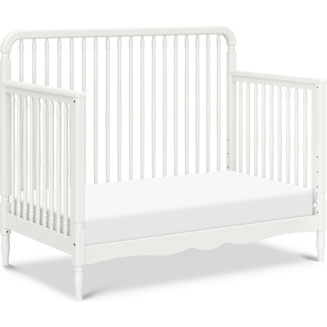 Liberty 4-in-1 Convertible Spindle Crib in Warm White - Cribs - 5